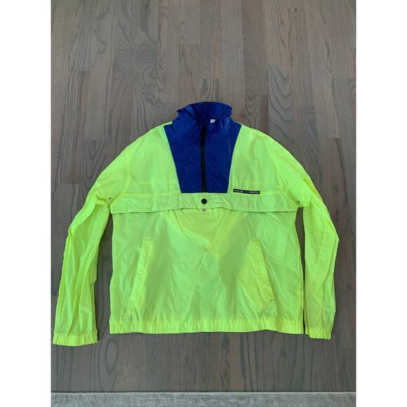 1990s Ocean Pacific Neon Windbreaker, Pullover, Men's L, Athletic, Lightweight - Picture 6 of 10